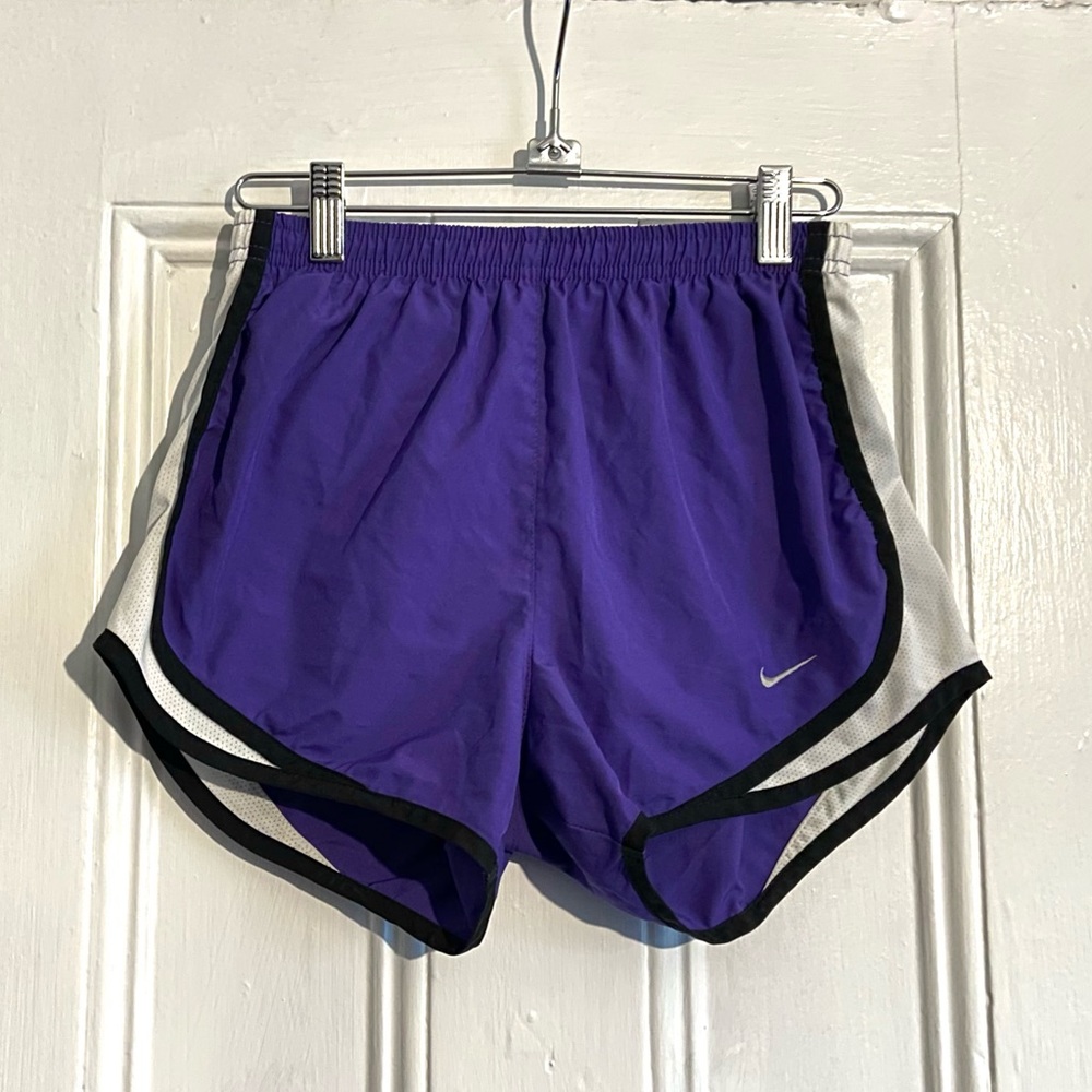 🆕 Nike Athletic Shorts - Purple with Black & White Detailing